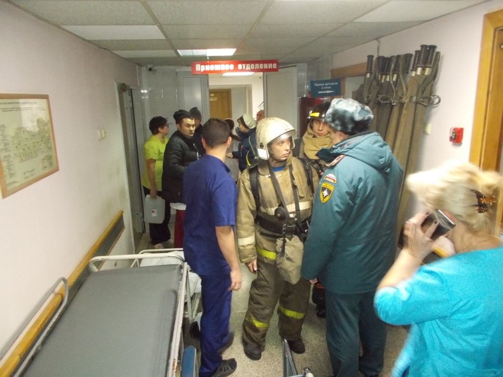При участии охраны больницы было ликвидировано возгорание в корпусе для зараженных коронавирусом